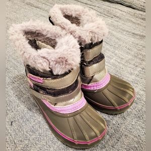 London Fog Silver Purple Snow Boots